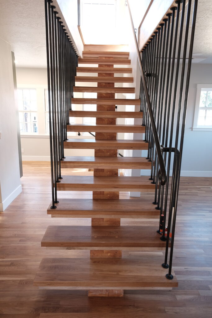 Custom wood staircase and finish carpentry in Boise Idaho