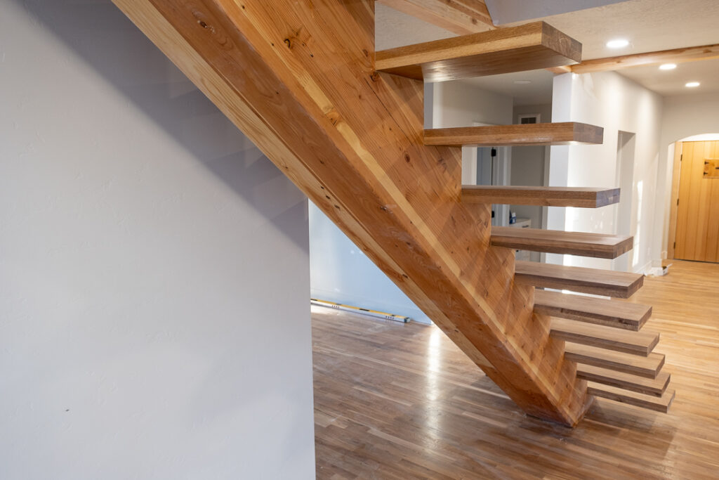 Architectural staircase and finish carpentry