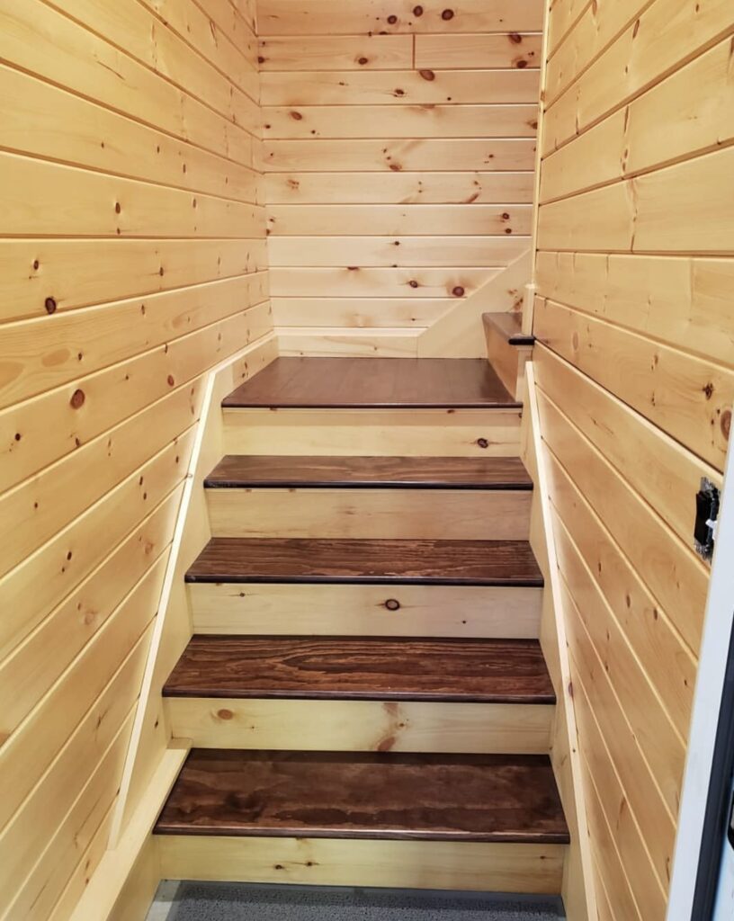 Custom wood staircase in Boise Idaho